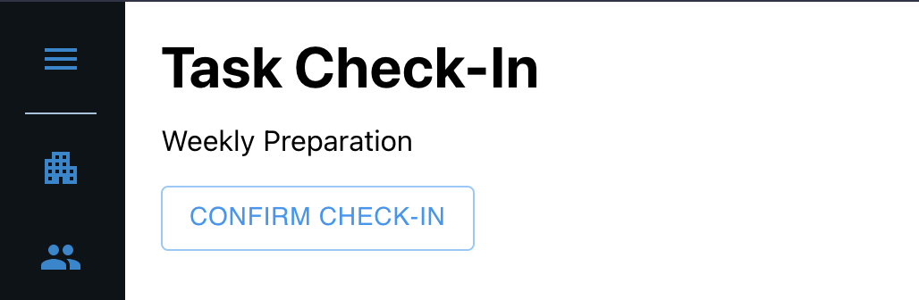 Check-in confirmation